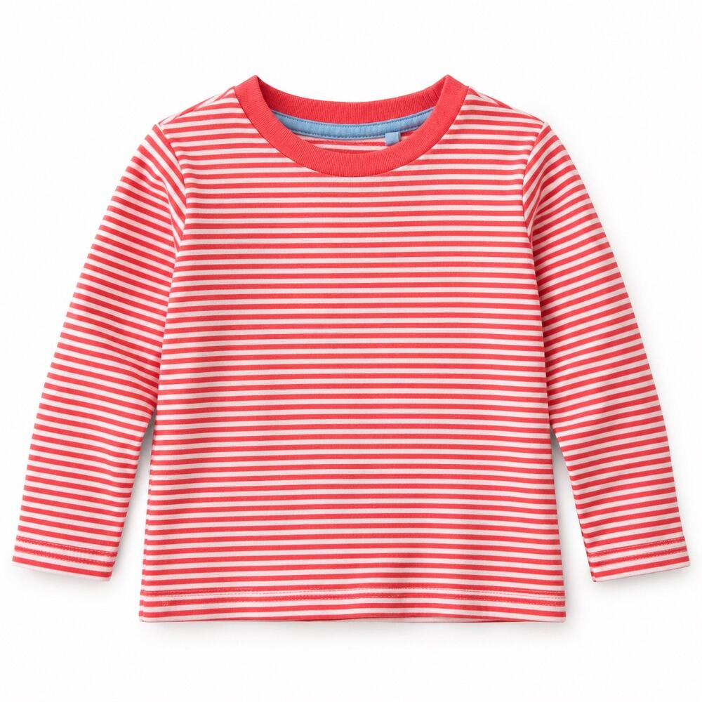 Sweet Baby Boden Red & White Striped Long Sleeve Top